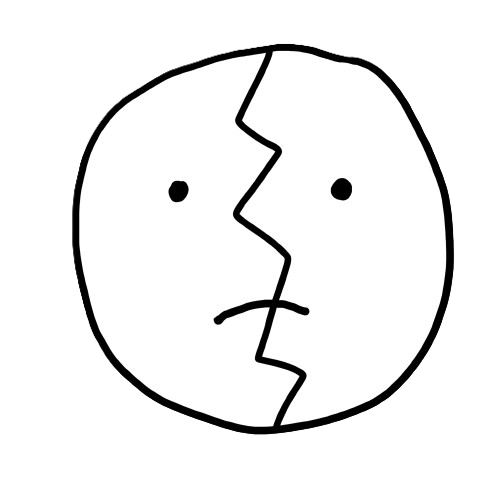 Sad Friends Logo Cracked